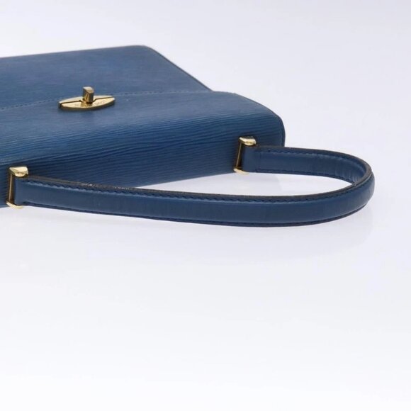 LOUIS VUITTON Epi Malesherbes Hand Bag Blue - Picture 6 of 14